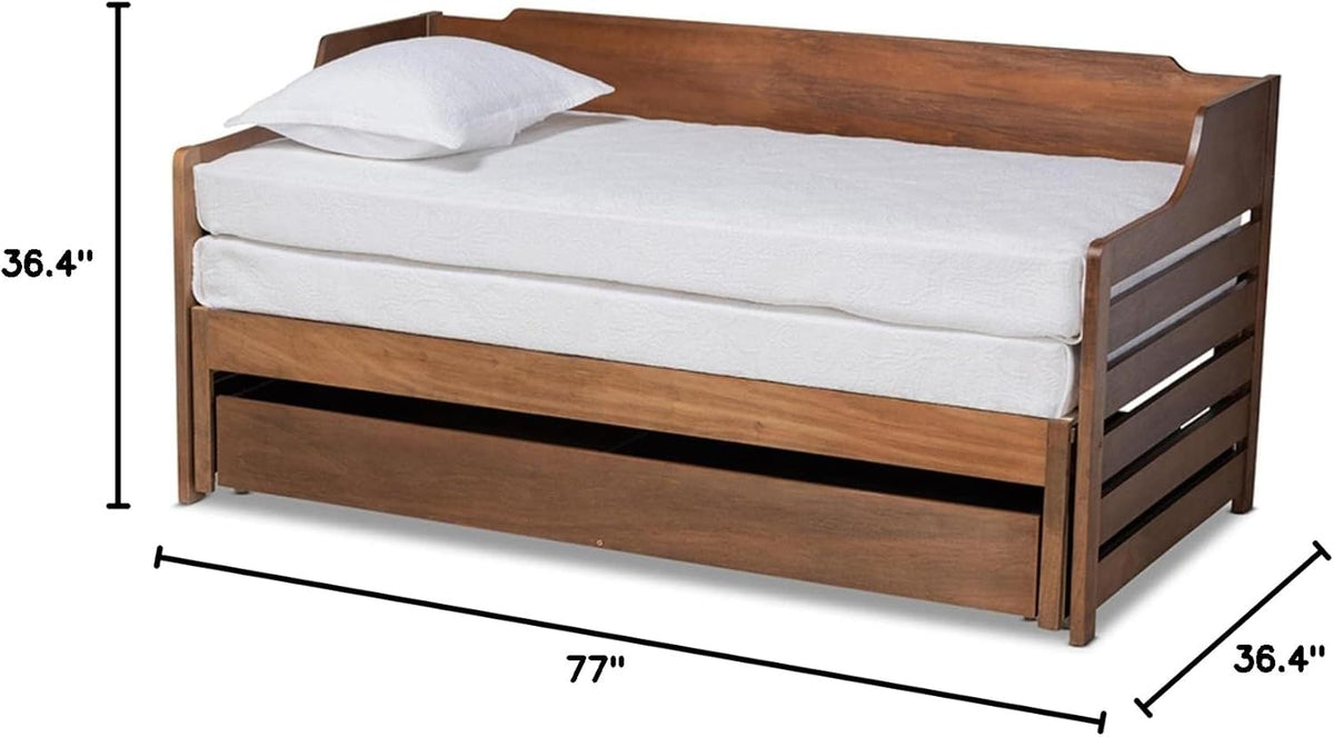 Walnut Expandable Twin Size to King Size Daybed L81997