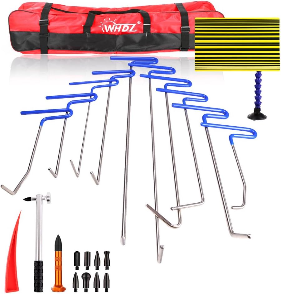Paintless Dent Repair Rods 16pcs Auto Body Dent Removal Tools U8998