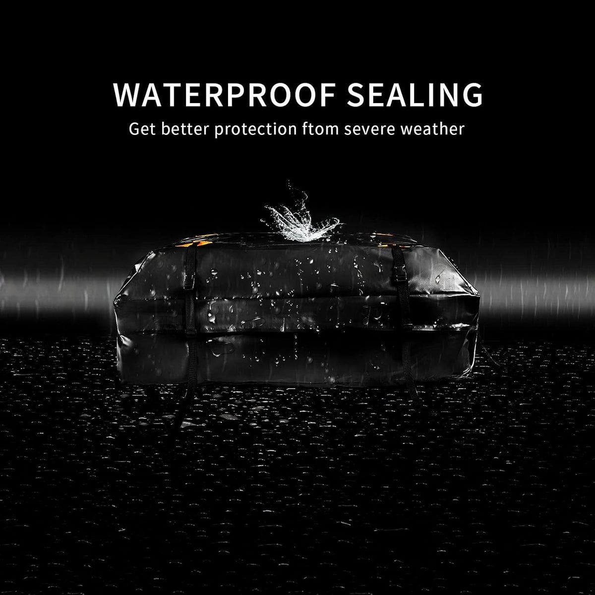 15 Cubic Feet Waterproof Car Roof Bag Cargo Carrier with Anti-Slip Mat U2065