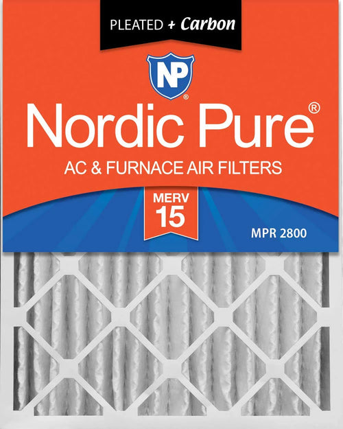 16x20x4 MERV 15 Pleated Carbon Air Filters 2 Pack K56647