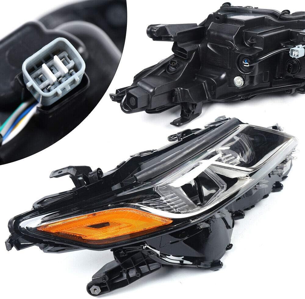 Black LED Headlamp Passenger Driver Side A8230