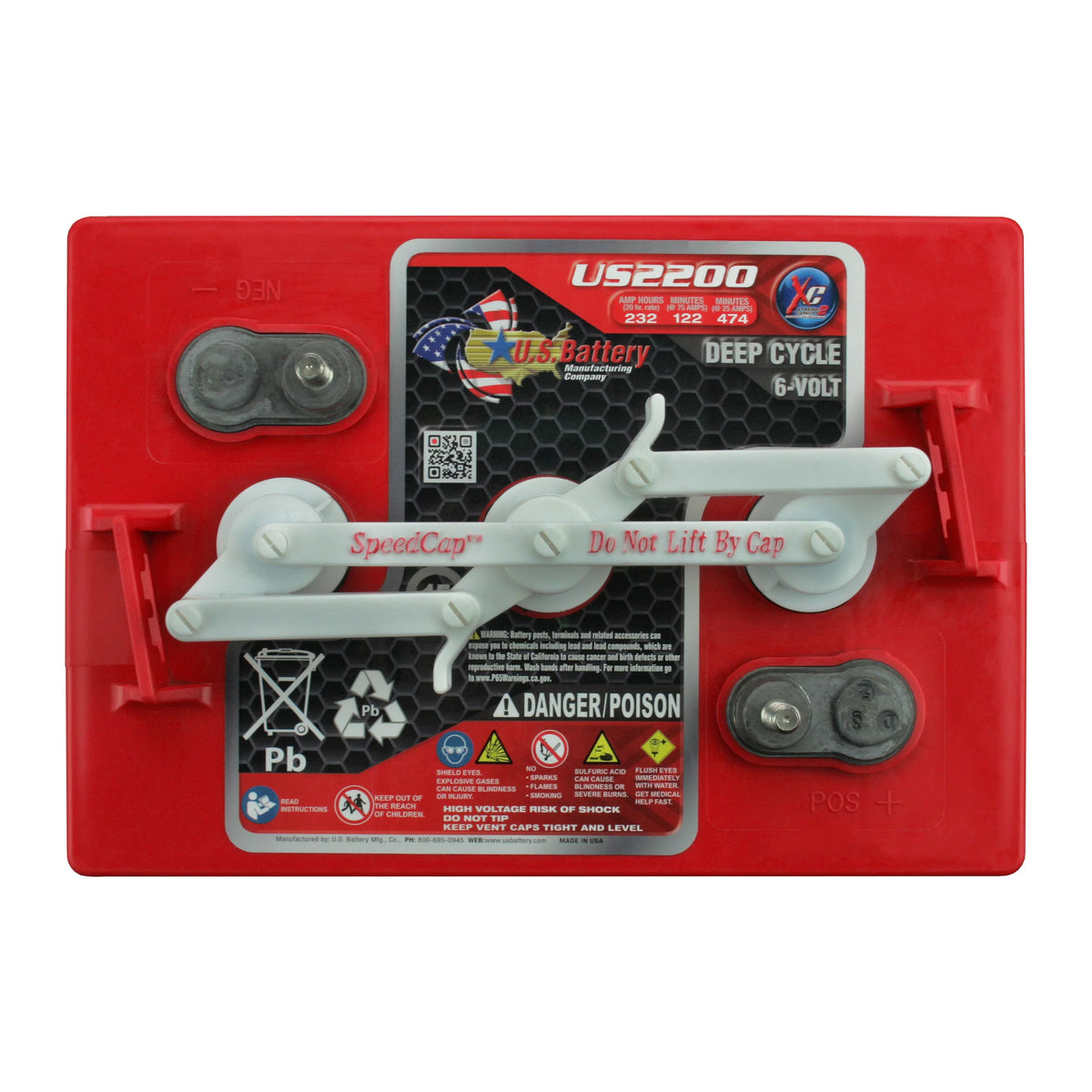 6V Deep Cycle Batteries - 4 Pack L850073