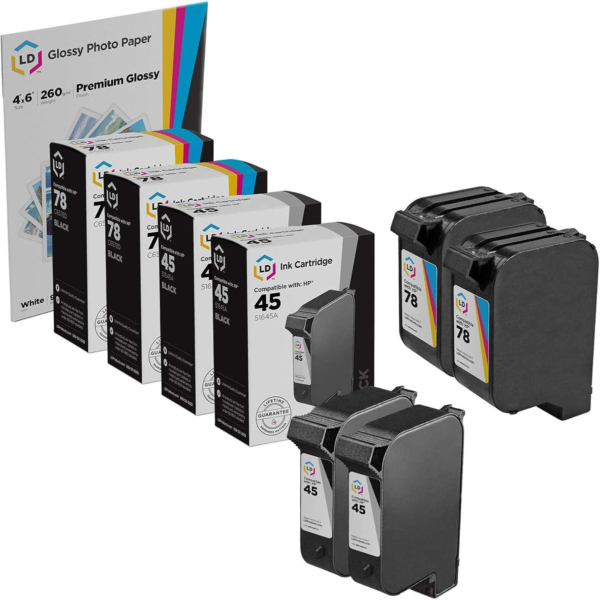 Remanufactured Ink Cartridge 2 Black 2 Color 4-Pack O79304