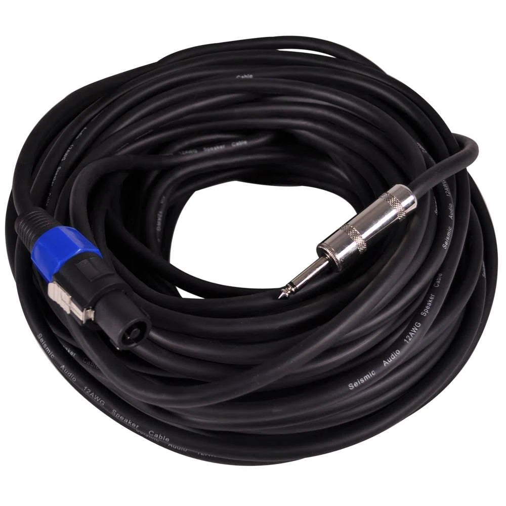 100 Foot 12 Gauge Speakon to 1/4 inch Pro Audio Speaker Cable M744486