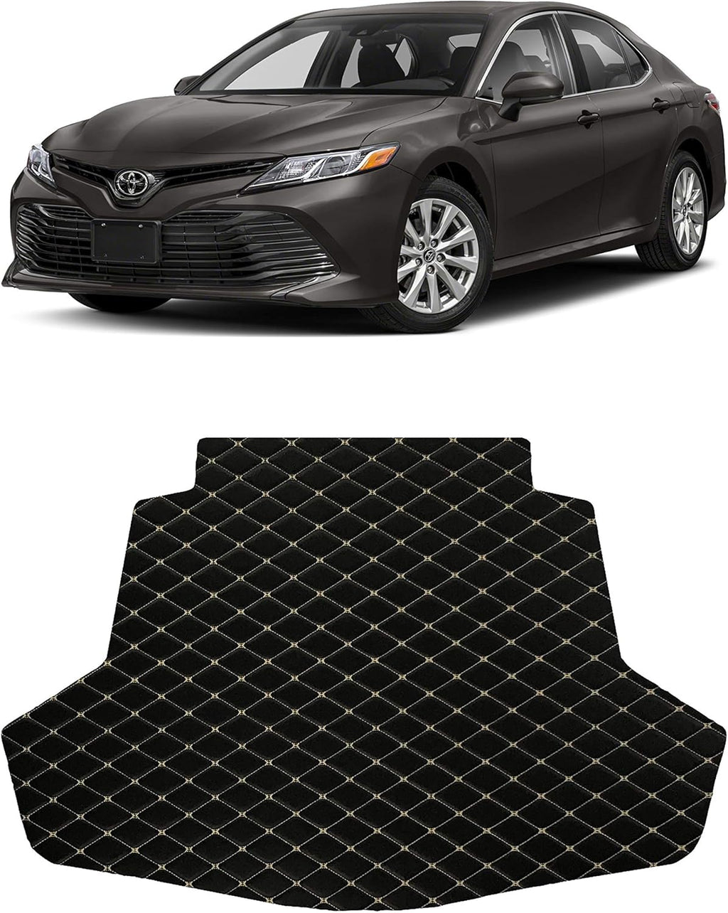 Black Full Coverage Floor Mat for Toyota Camry T676303