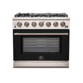 36 Inch Freestanding Gas Range in Black R325