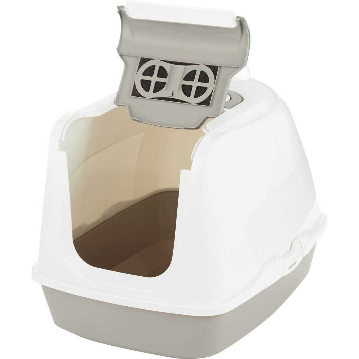 Flip Top Hooded Cat Litter Box E55524