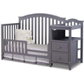Gray 4-in-1 Convertible Crib and Changer V225787