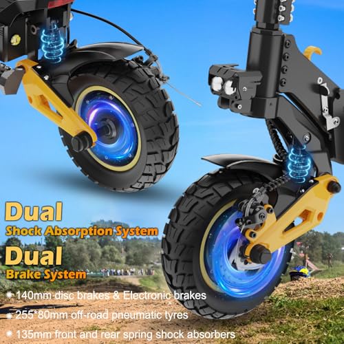 Electric Scooter with Seat 10" Off Road Pneumatic Tires I424