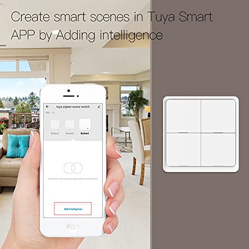 White ZigBee Wireless Smart Switch Wall Panel B97317
