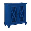 Blue Double Door Accent Cabinet K973