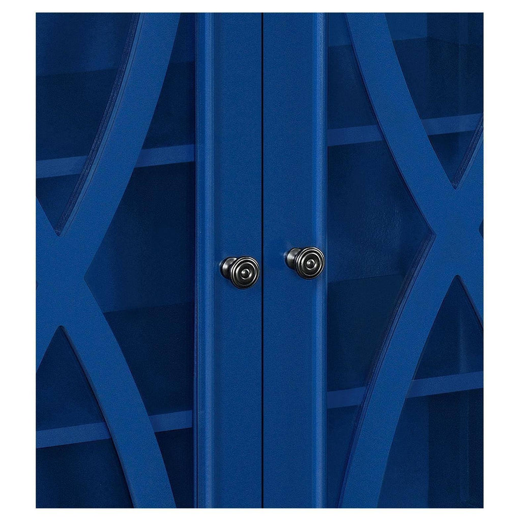 Blue Double Door Accent Cabinet K973