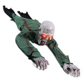 Scary Climbing Zombie Skeleton with Glowing Red Eyes and Creepy Sound I51782