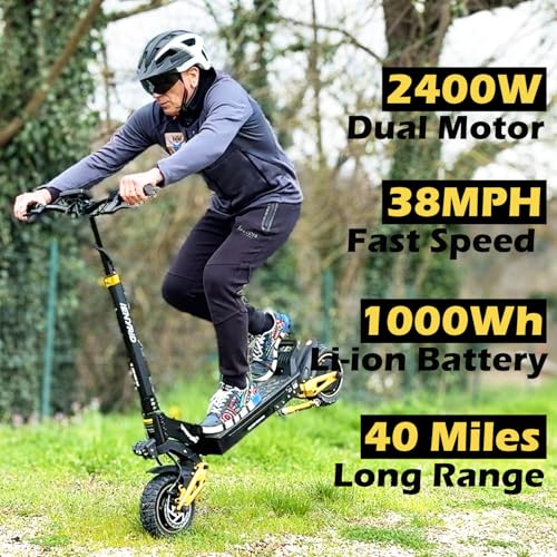 Electric Scooter with Seat 10" Off Road Pneumatic Tires I424