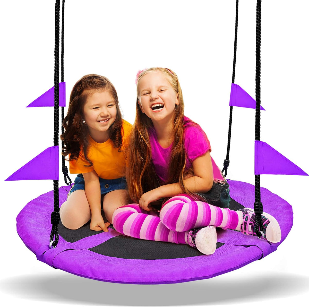 40 Inch Saucer Tree Swing, 660lb Weight Capacity, Pack of 2 P697