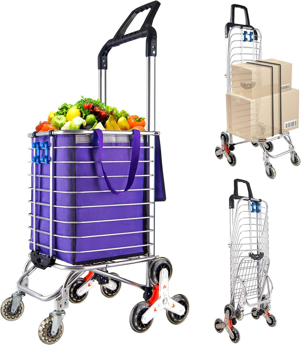 Purple Heavy Duty Utility Cart with 8 Wheels R278175