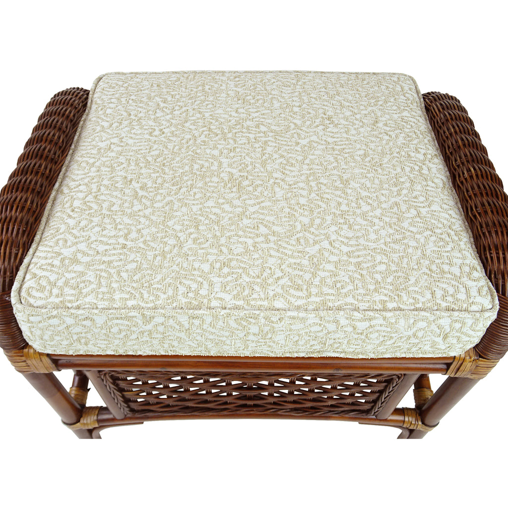 Natural Rattan Ottoman with Cushion M183330