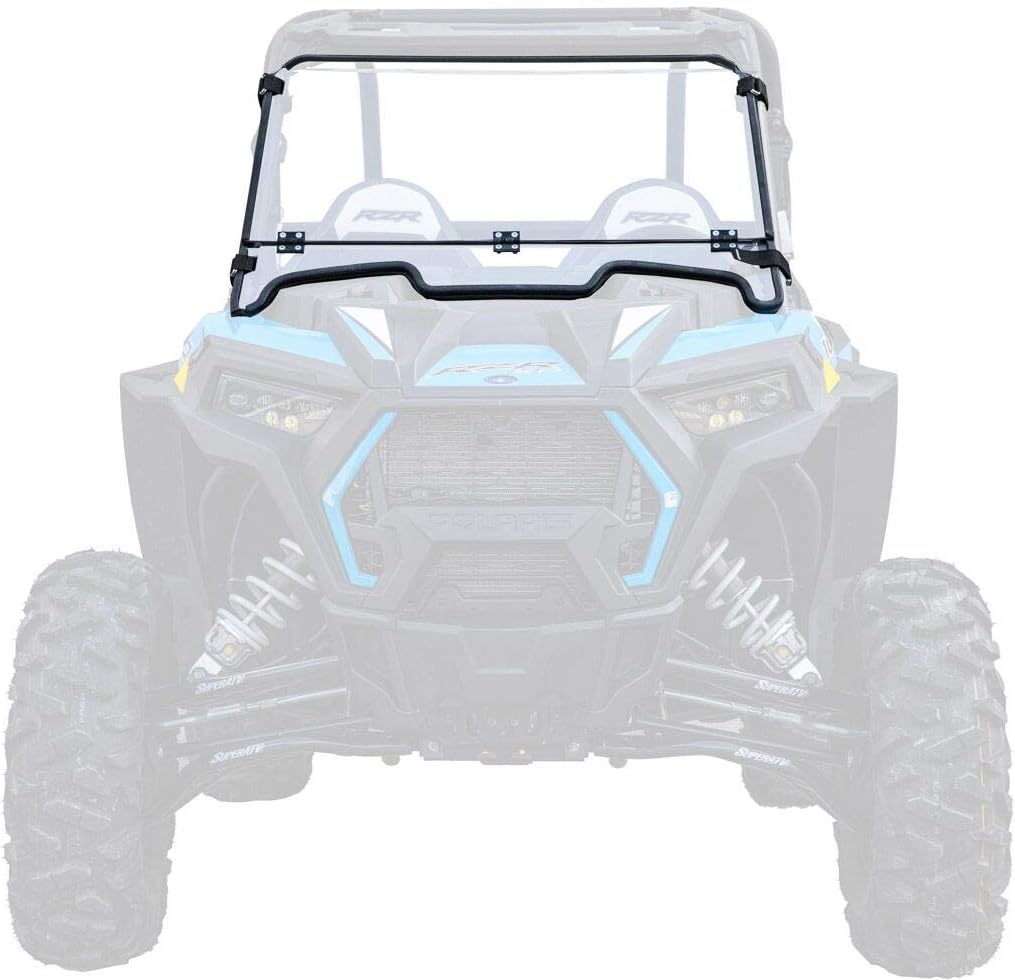 Heavy Duty Scratch Resistant Flip/Fold Down 2-in-1 Windshield Z233