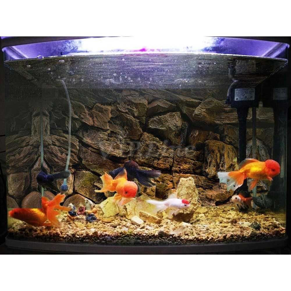 Rock Wall Aquarium Background Poster Fish Tank Decor J953800