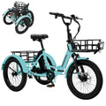 Electric Folding Tricycle with 500W Motor 48v 14.5Ah Battery 20*3in Fat Tires Q53985