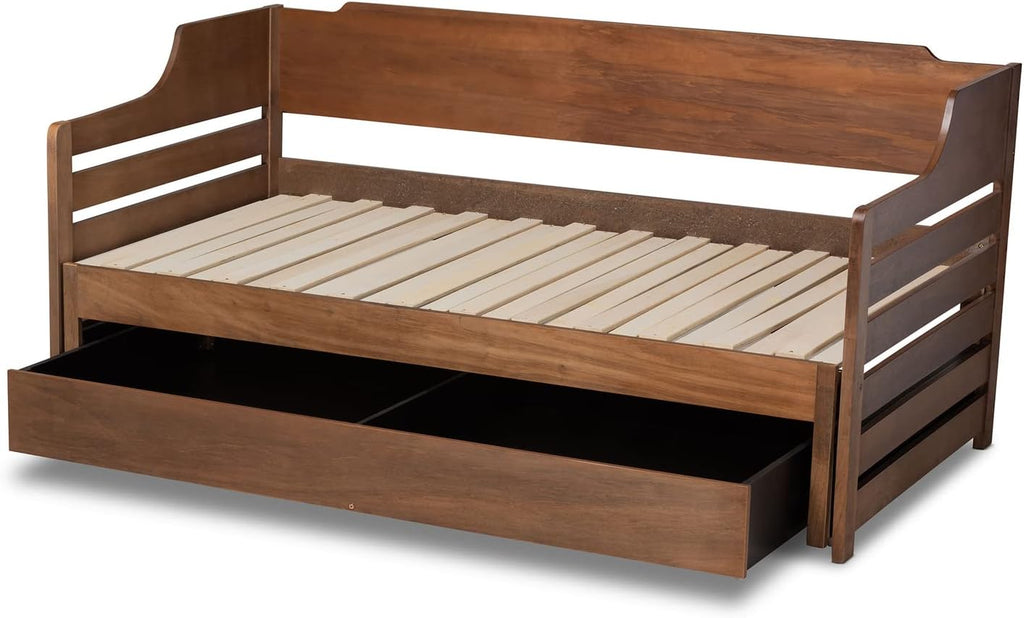 Walnut Expandable Twin Size to King Size Daybed L81997