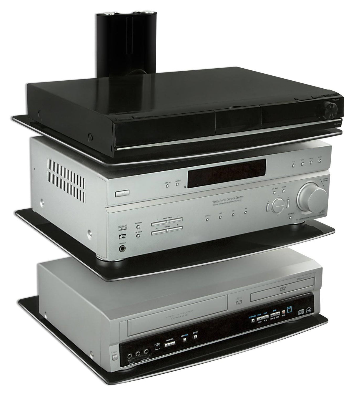 Glass DVD/DVR/Component Wall Mount Shelf X209121
