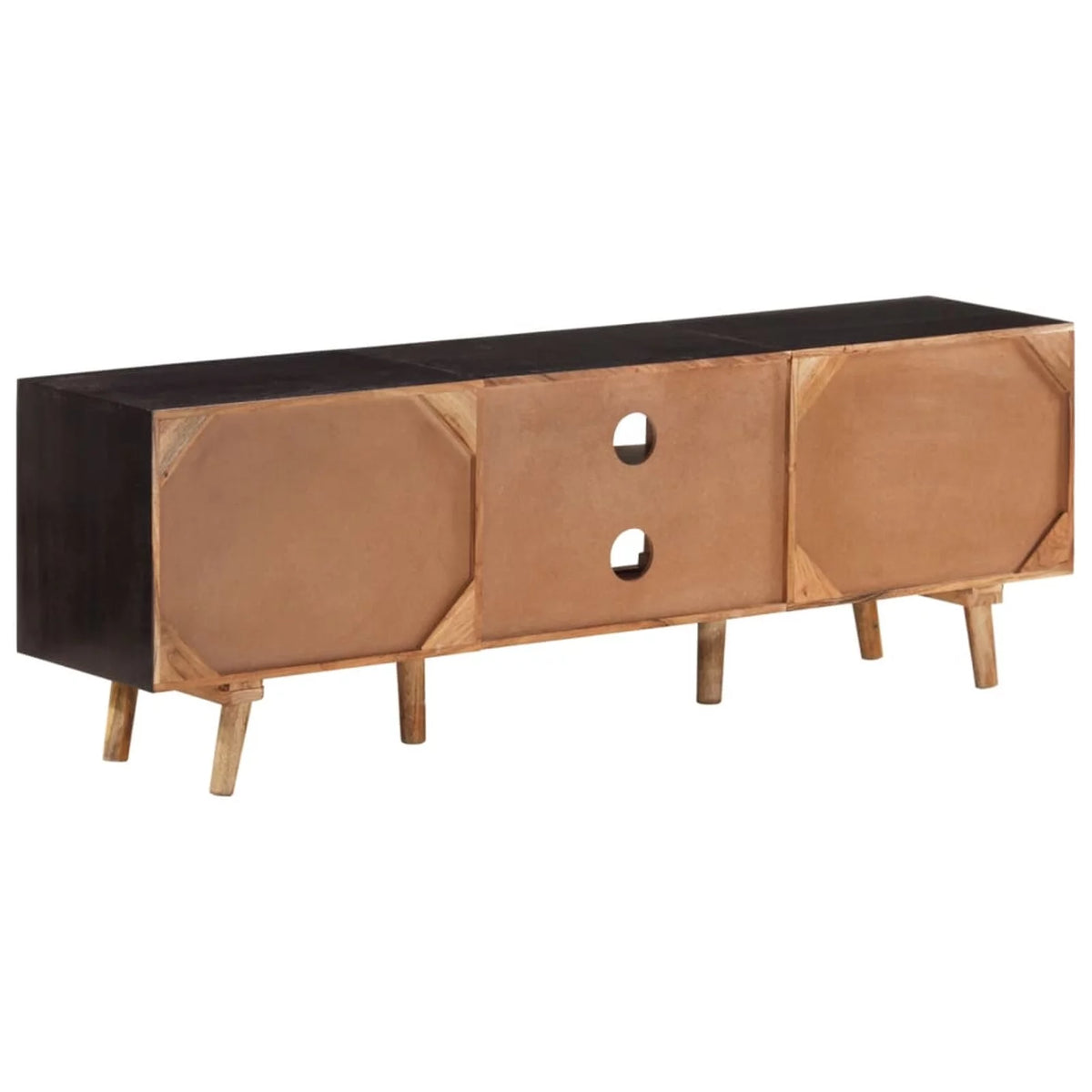 Rough Mango Wood and Solid Wood Acacia TV Stand C3135
