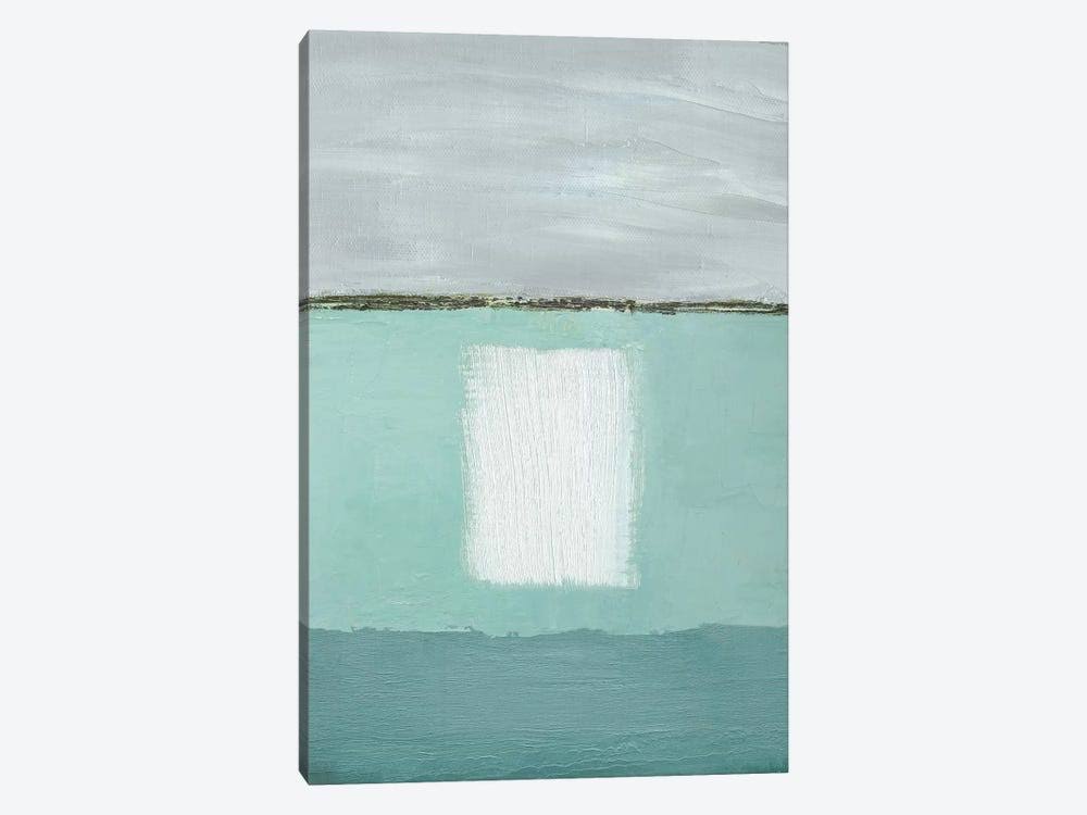 Azure Blue II Abstract Art on Canvas S17847