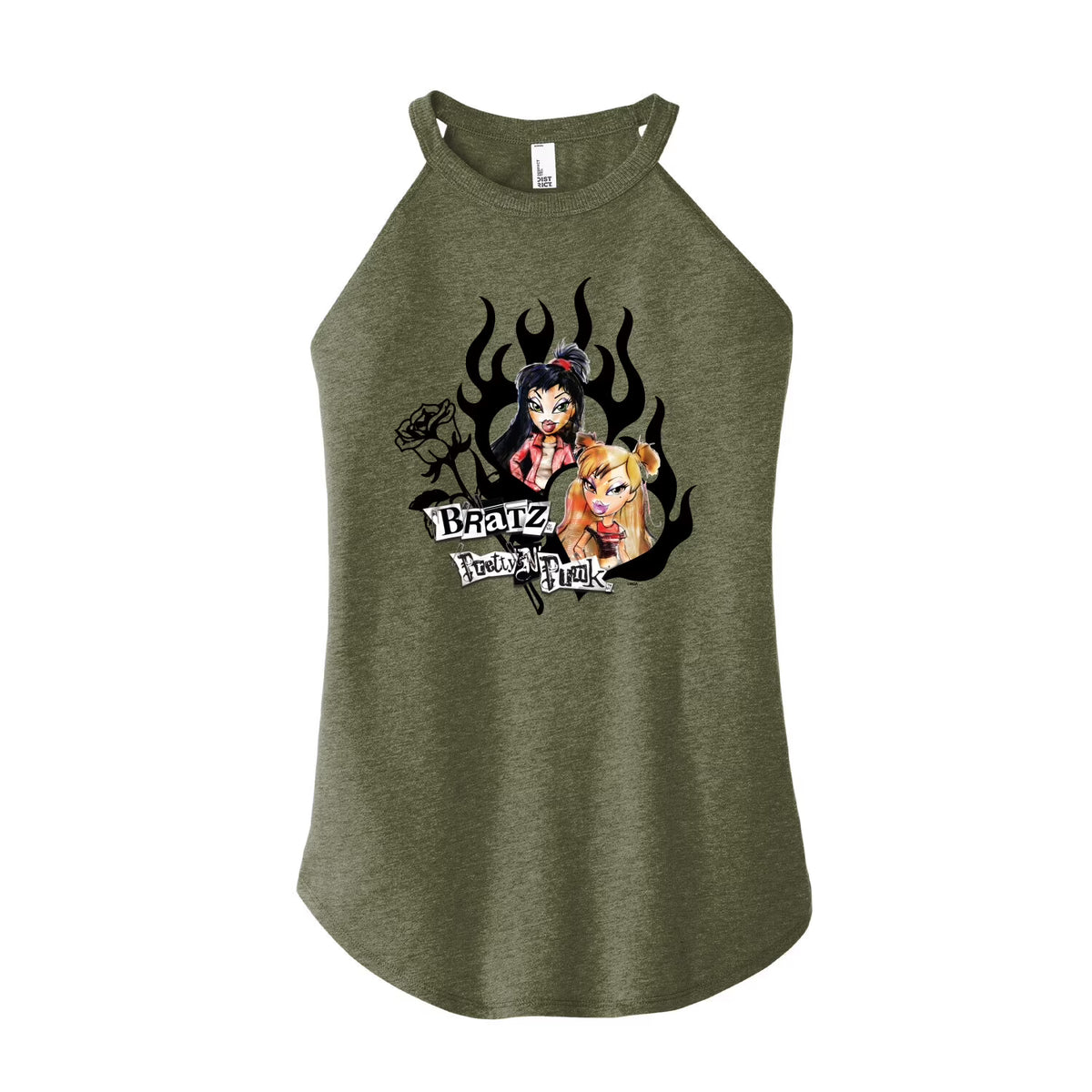 Juniors High Neck Tank Top H60485
