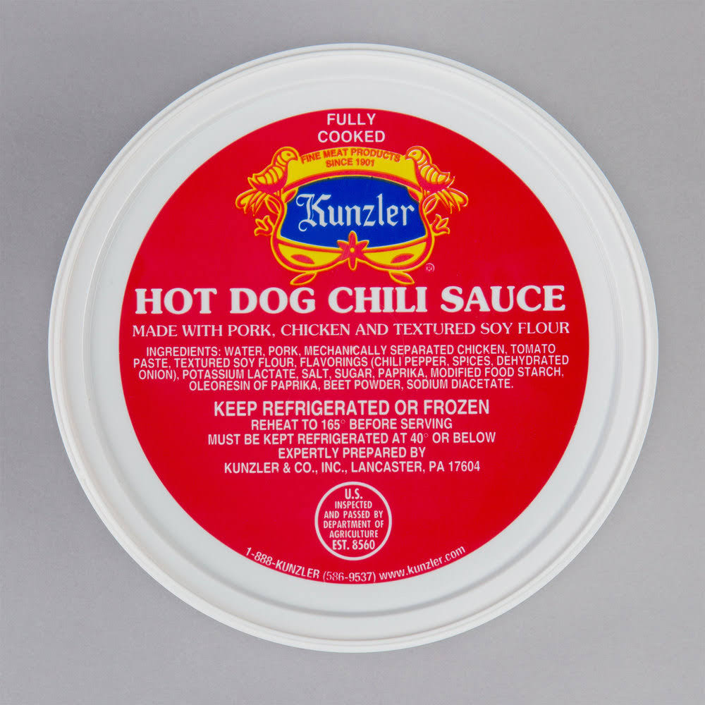 3 lb. Hot Dog Chili Sauce - 4/Case Q3821