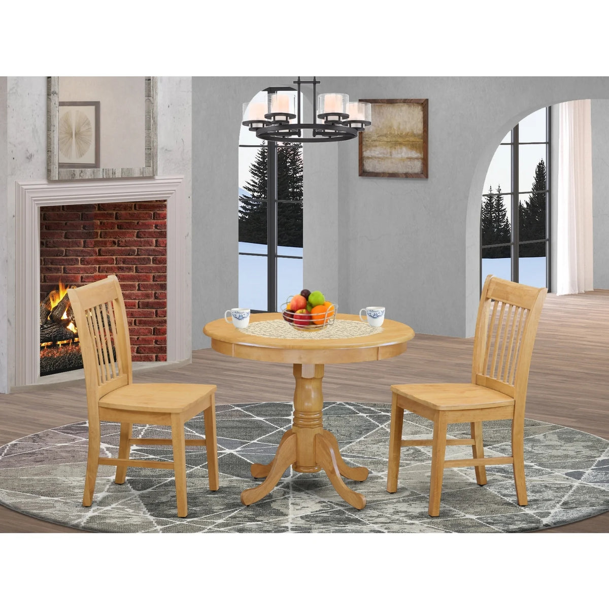 3-Pc Small Kitchen Table Set J119