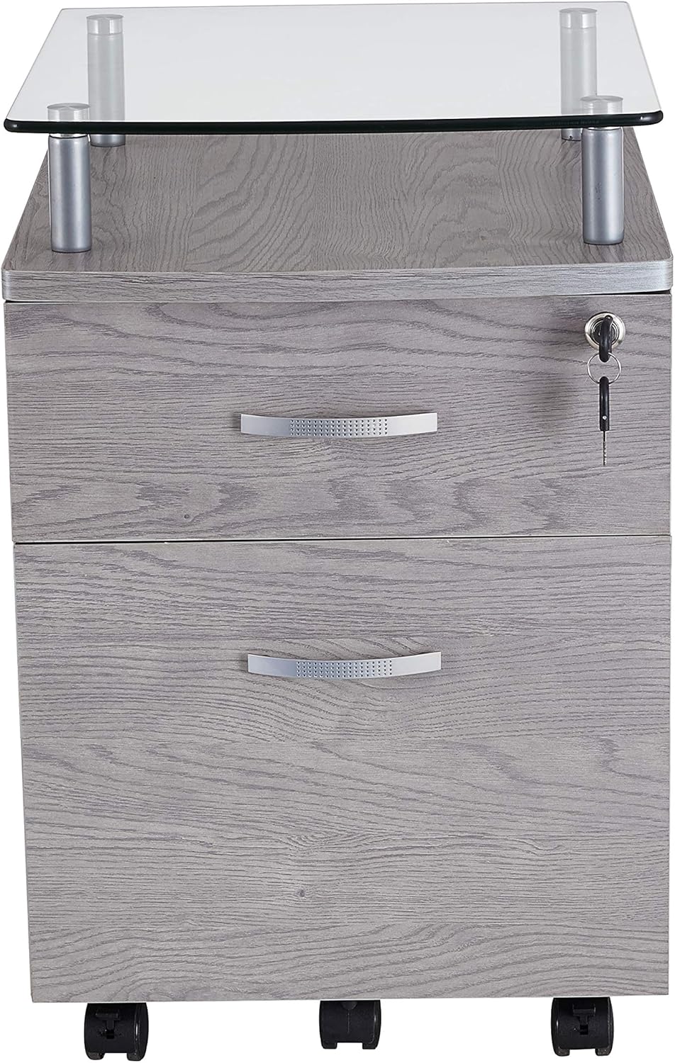 Gray Rolling File Cabinet A405