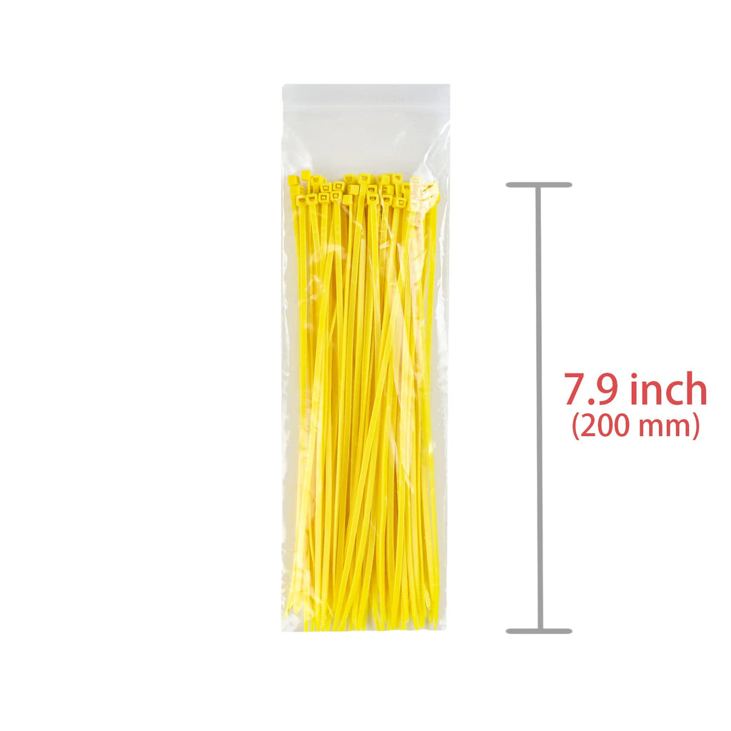 Yellow Plastic Safety Barrier Chain with Carabiner D Rings, S-Hooks, and Zip Ties C3679
