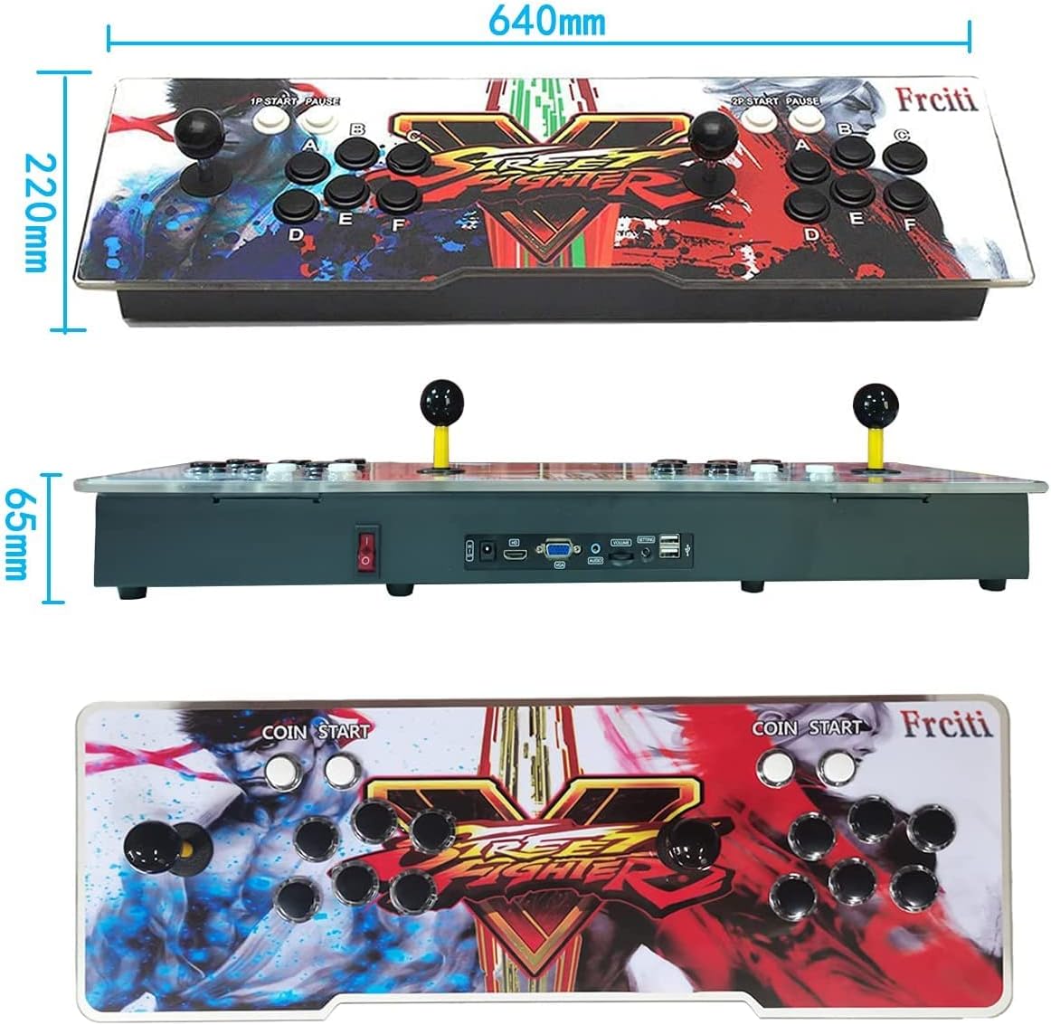 Arcade Game Console with 4200 Games, WiFi, 3D Games, 1280x720 Full HD, 4 Players D677