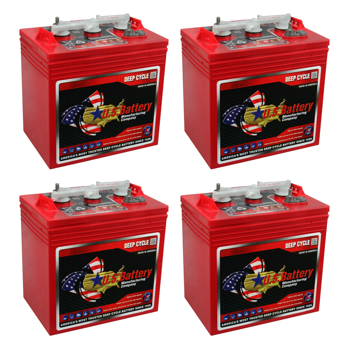 6V Deep Cycle Batteries - 4 Pack L850073