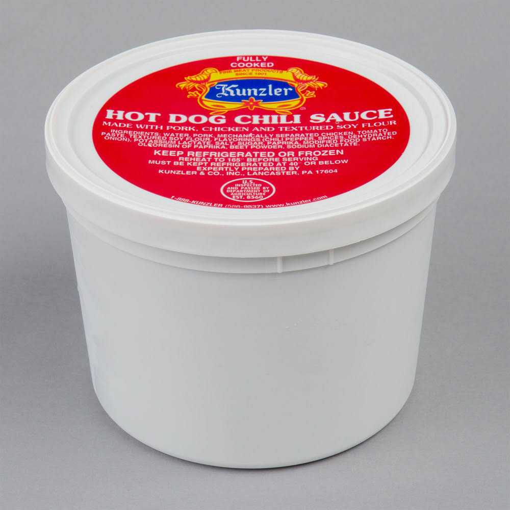 3 lb. Hot Dog Chili Sauce - 4/Case Q3821