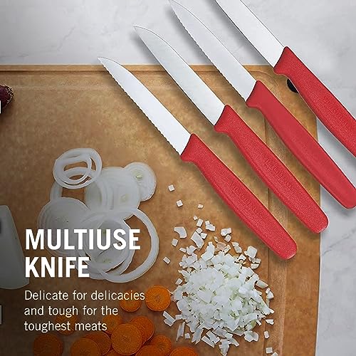 Red Set of 6 Swiss Classic Knife Set H3628