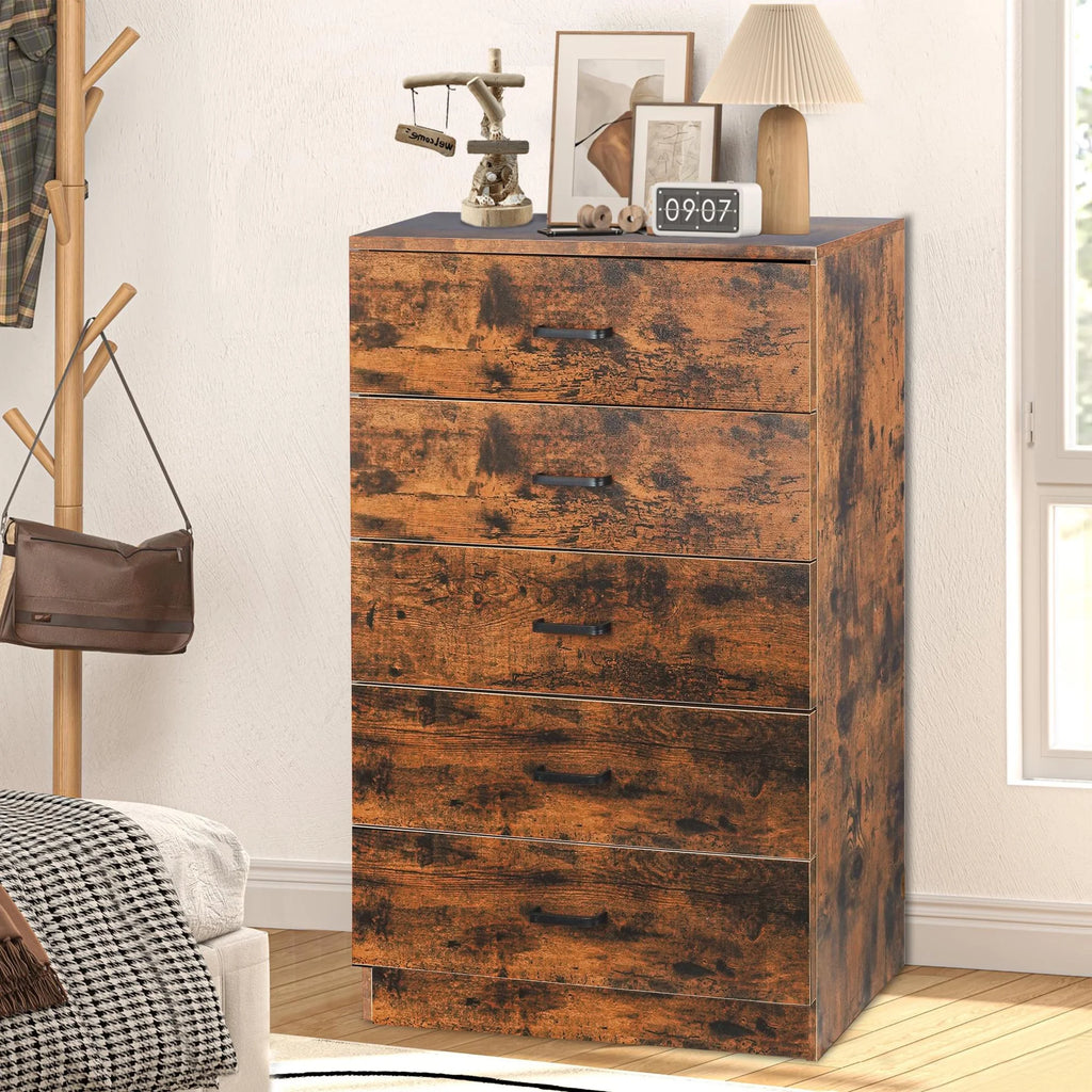 Black 5 Drawer Dresser T4864