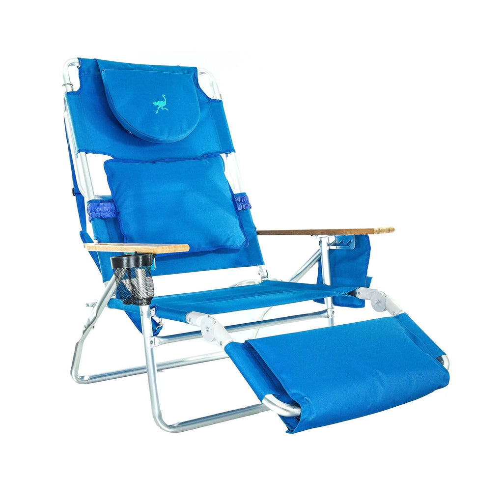 Lightweight Outdoor Beach Lounge Chair with Footrest W9498