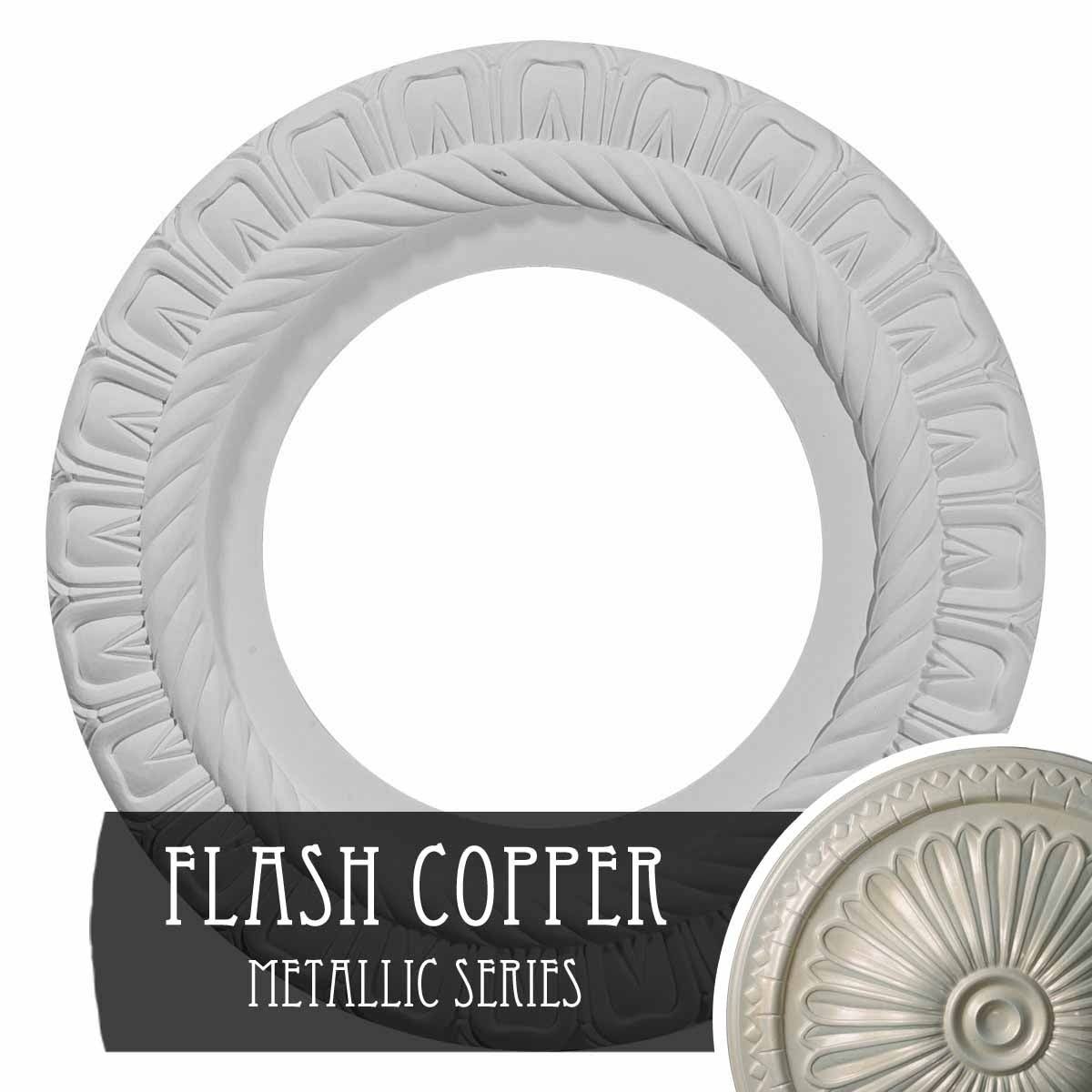 Hand-Painted Flash Copper Ceiling Medallion Y27483