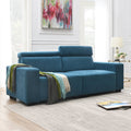 2-Seater Velvet Sectional Sofa with Adjustable Headrest M5502