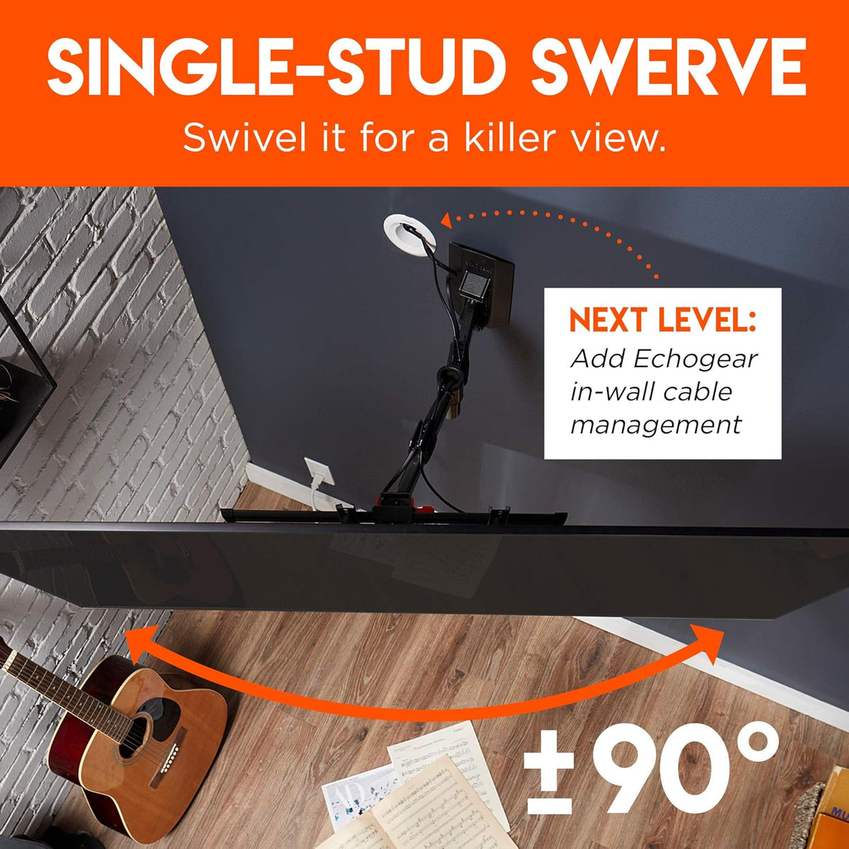 Swivel Full Motion TV Wall Mount for TVs Up to 60 B7482