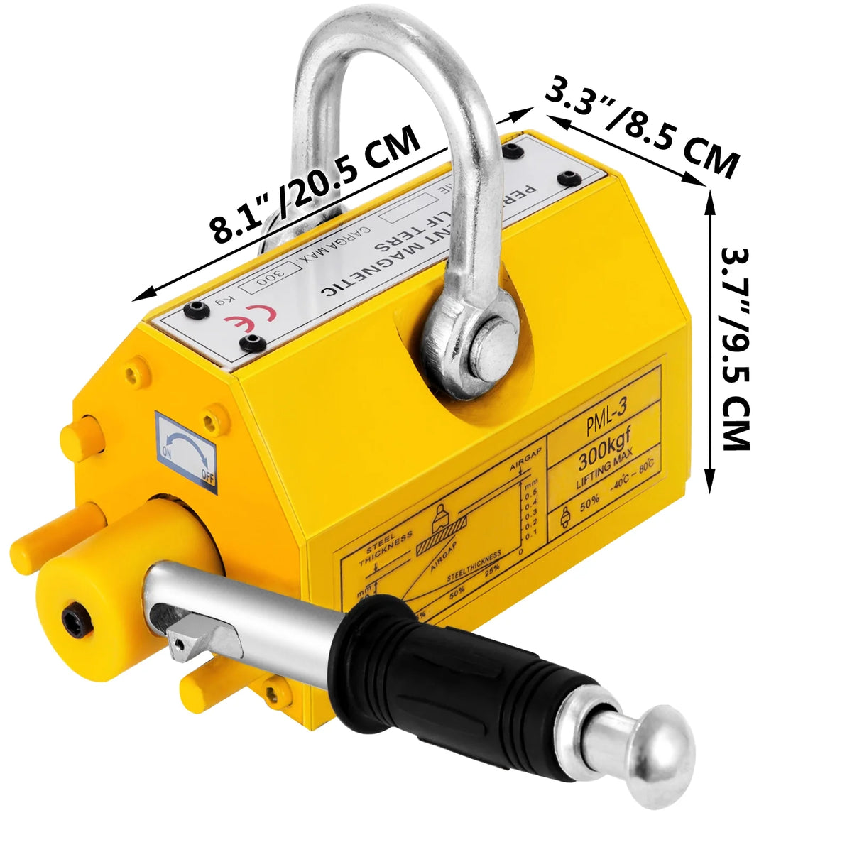 660lbs Steel Magnetic Lifter with Handle C73615