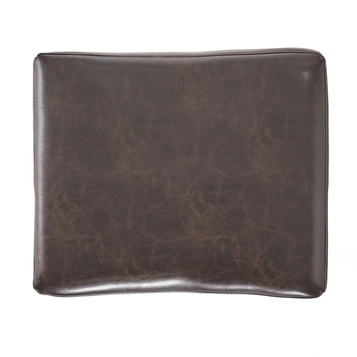 Brown Bonded Leather Backless Bar Stool Set of 2 M388525