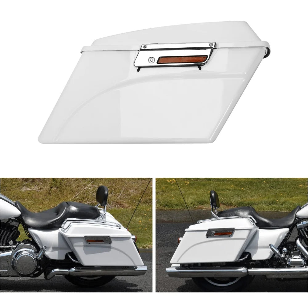 White Hard Saddlebag Trunk N96915
