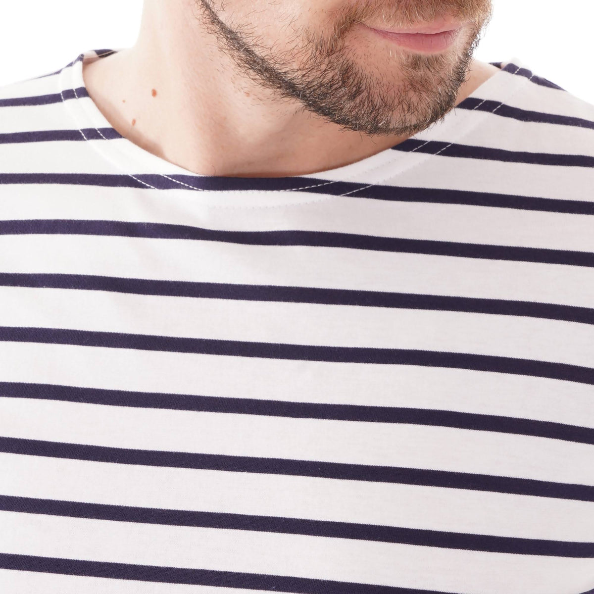Navy White Mariniere Tee Z3731