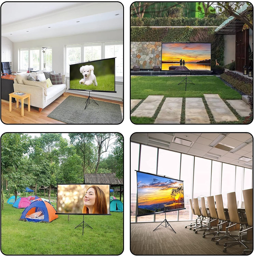 100 Inch Outdoor Projector Screen with Stand S95220