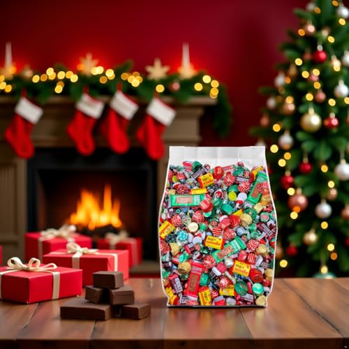 Assorted Christmas Chocolate Variety Pack 5lb Bulk Individually Wrapped C84198