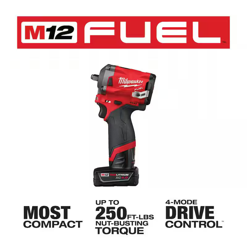 12V Lithium-Ion Brushless Cordless 3/8 in. Impact Wrench Kit M5503