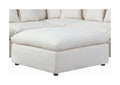 Off White Ottoman U5693
